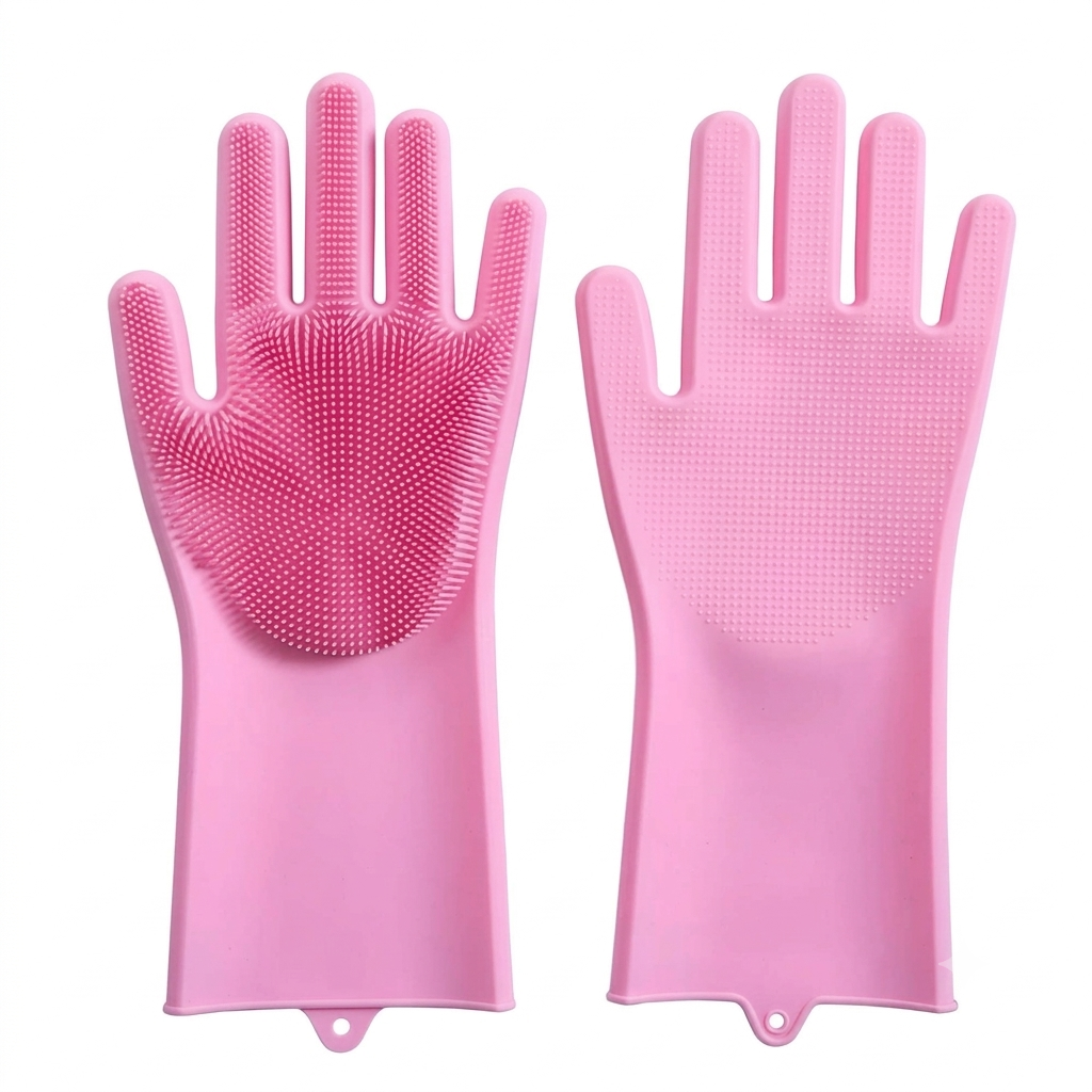 Silicone Kitchen Washing Gloves – Dishwashing & Cleaning Gloves