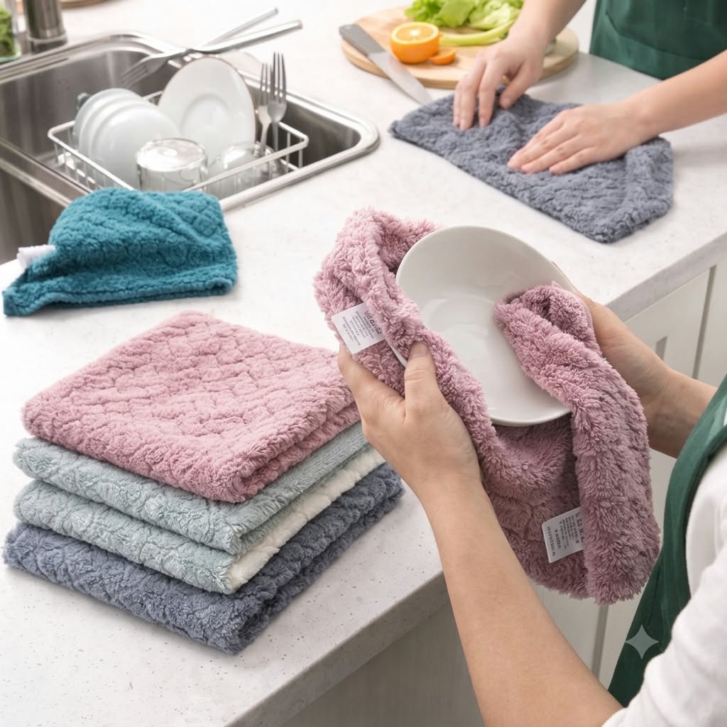 Kitchen Cleaning Towel – 5 pc Mixed Colors
