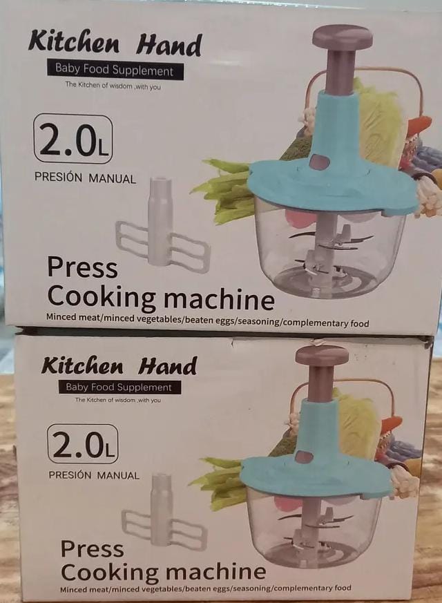 Manual Press Cooking Chopper – Round Vegetable Chopper